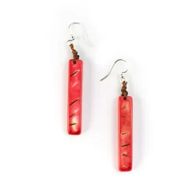 Amazon Earrings - Poppy Coral