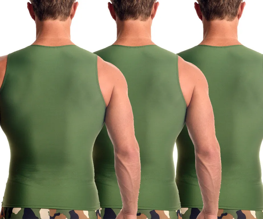 3-Pack Insta Slim High Compression Muscle Tank MA0003