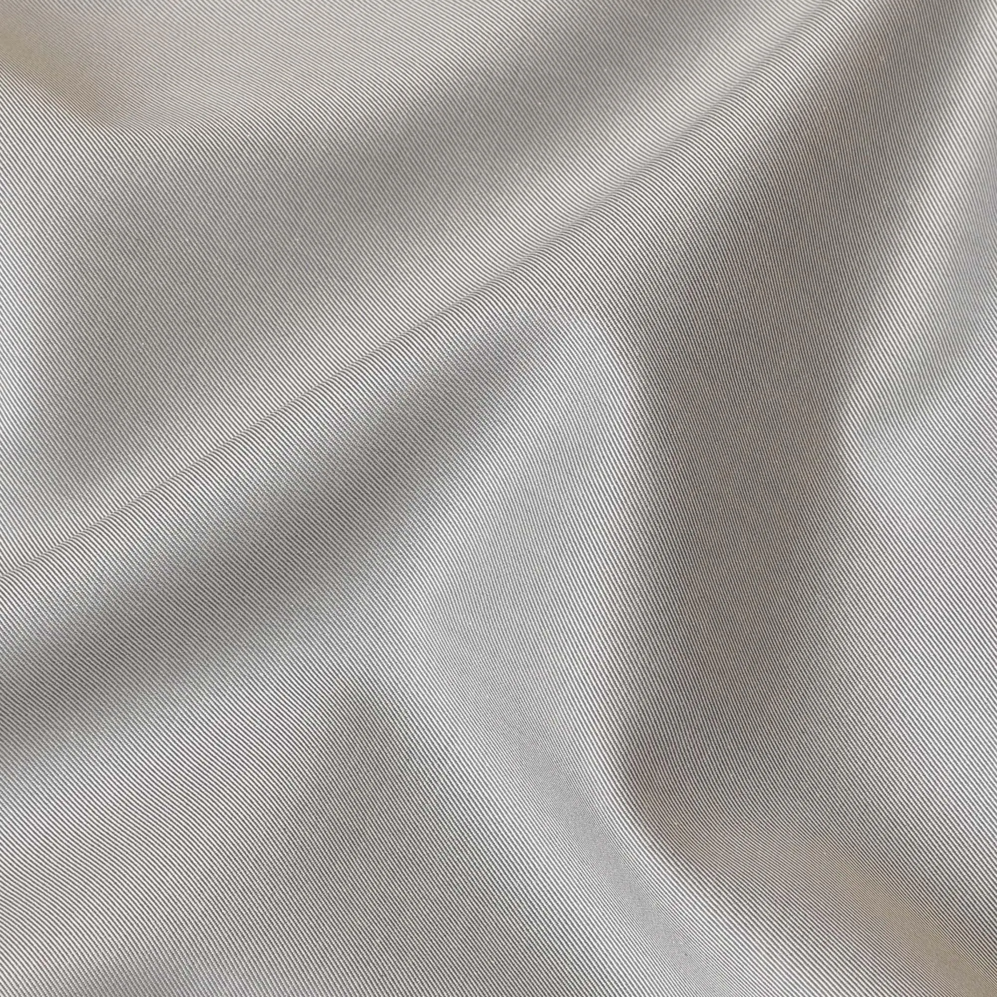 Abalone grey Swiss 100% cotton shirting fabric in twill weave-D7422