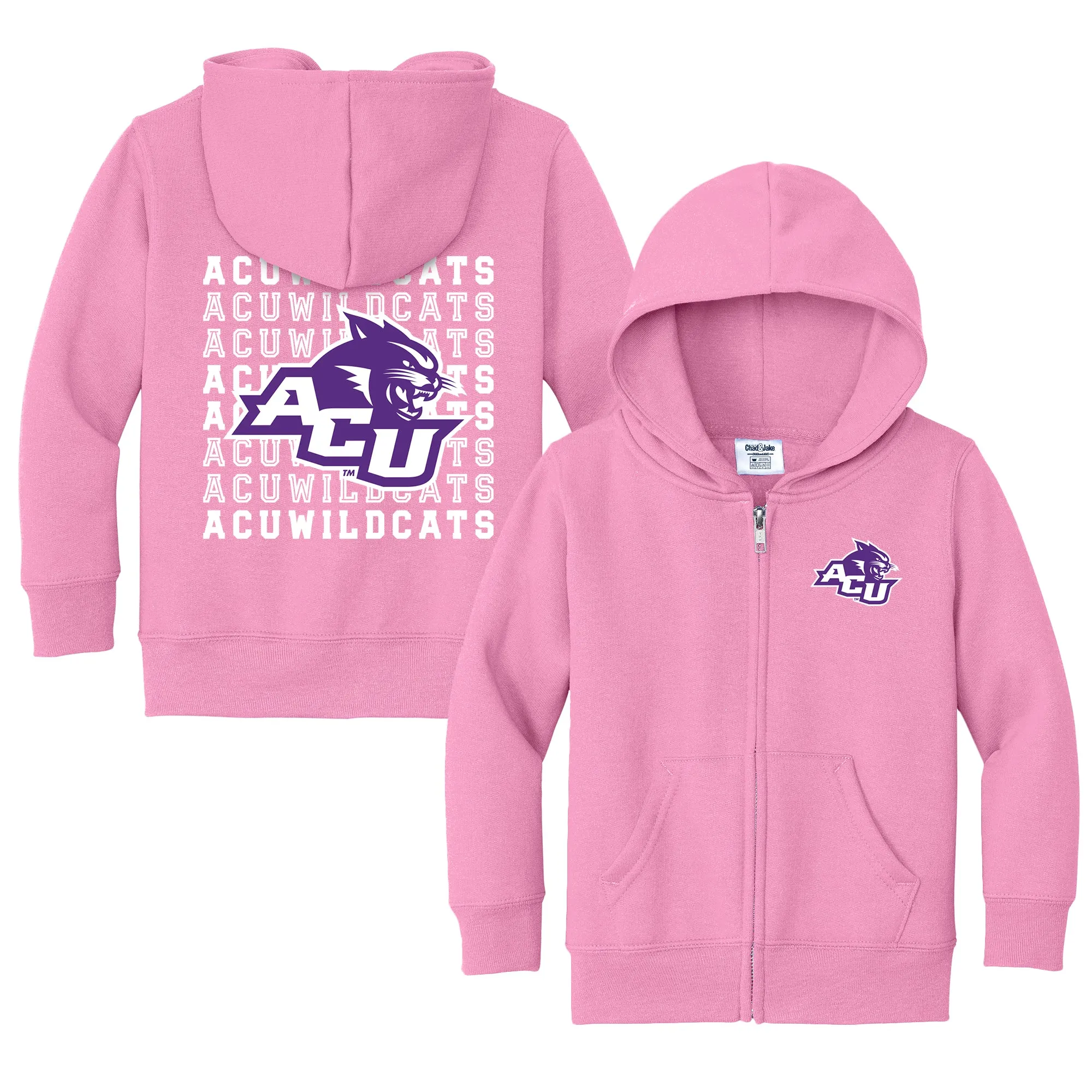 Abilene Christian University Wildcats Retro Toddler Full-Zip Sweatshirt