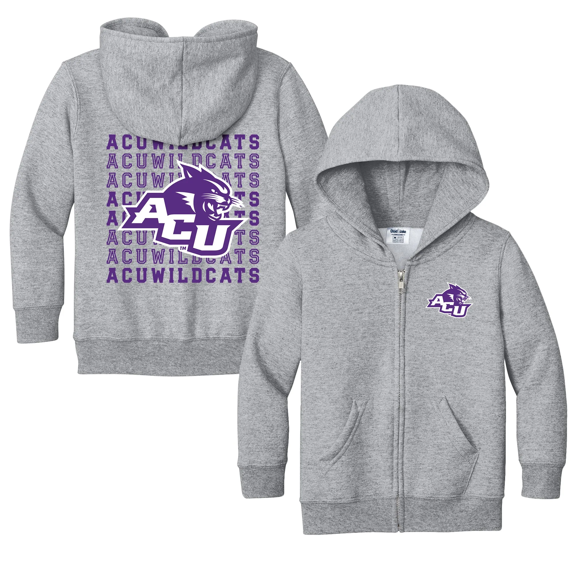 Abilene Christian University Wildcats Retro Toddler Full-Zip Sweatshirt