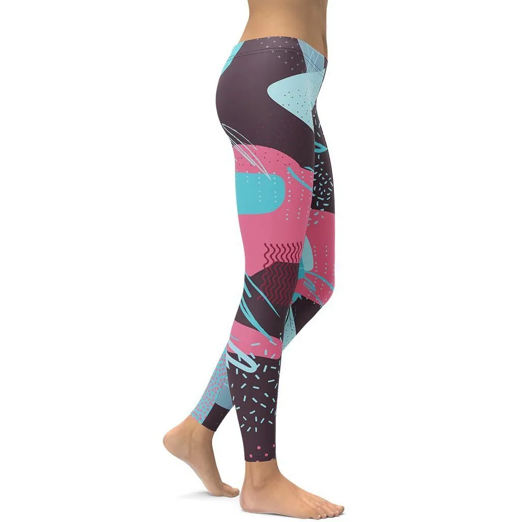 Abstract Print Leggings