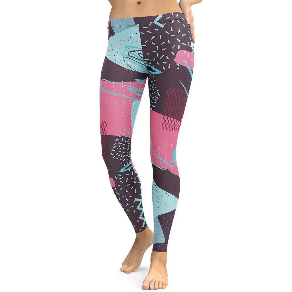 Abstract Print Leggings