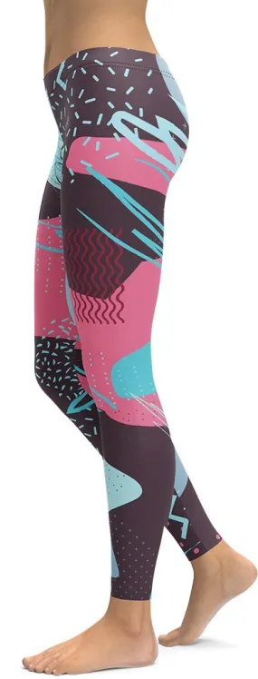 Abstract Print Leggings