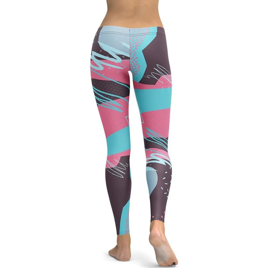 Abstract Print Leggings