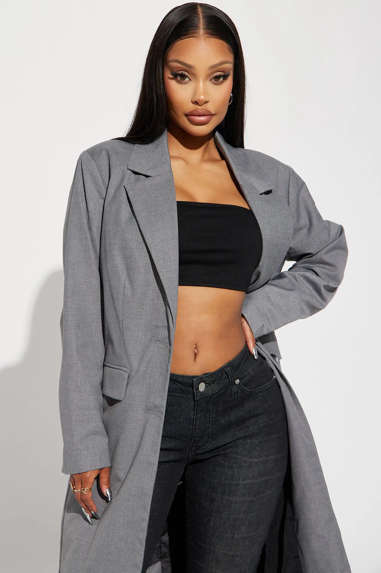 After Office Hours Blazer - Grey