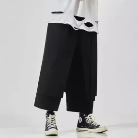 Aidase Cargo Pants Men Japanese Style Wide Leg Baggy Draping Work Out Trousers Stylish Streetwear Comfortable Chic Breathable Jogging