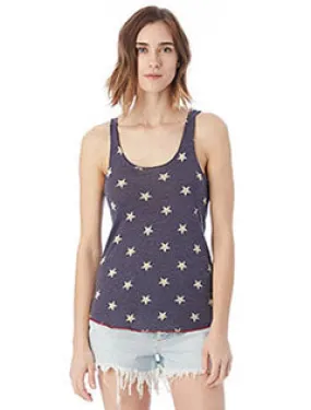 Alternative Ladies' Printed Racerback Eco-Jersey Tank