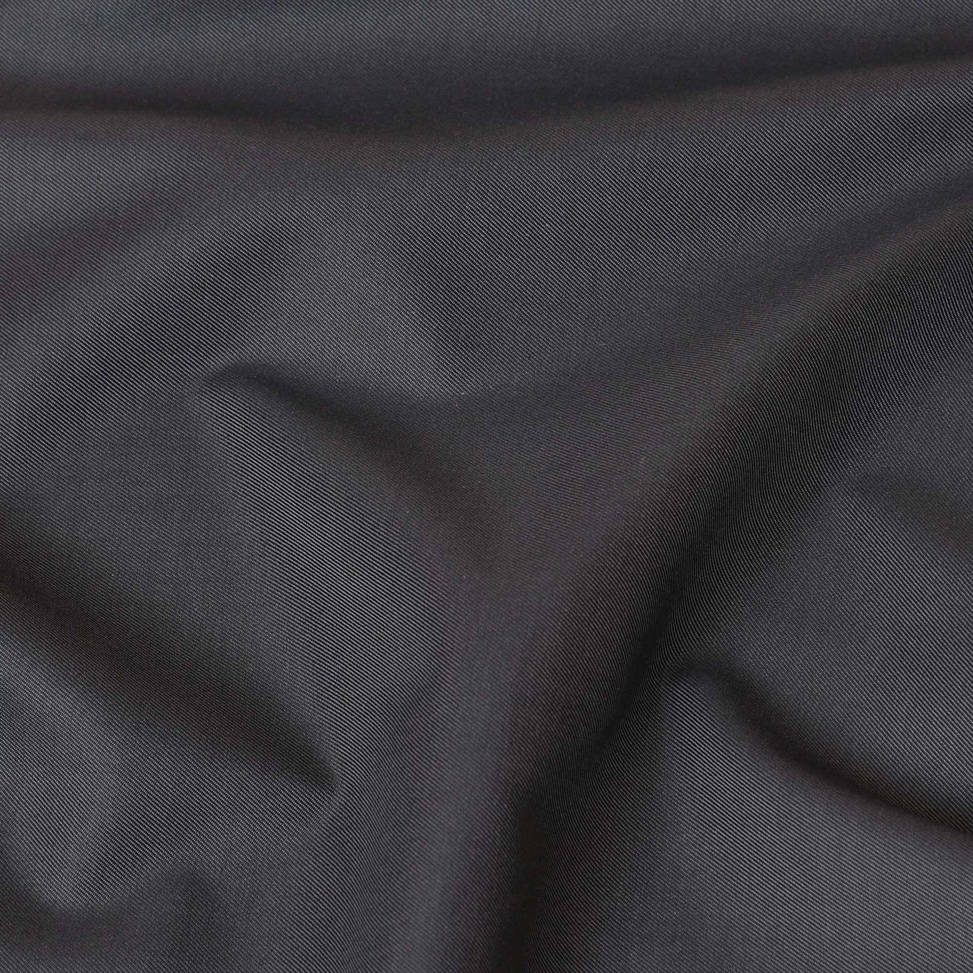 Anchor grey Swiss 100% cotton shirting fabric in twill weave-D7420