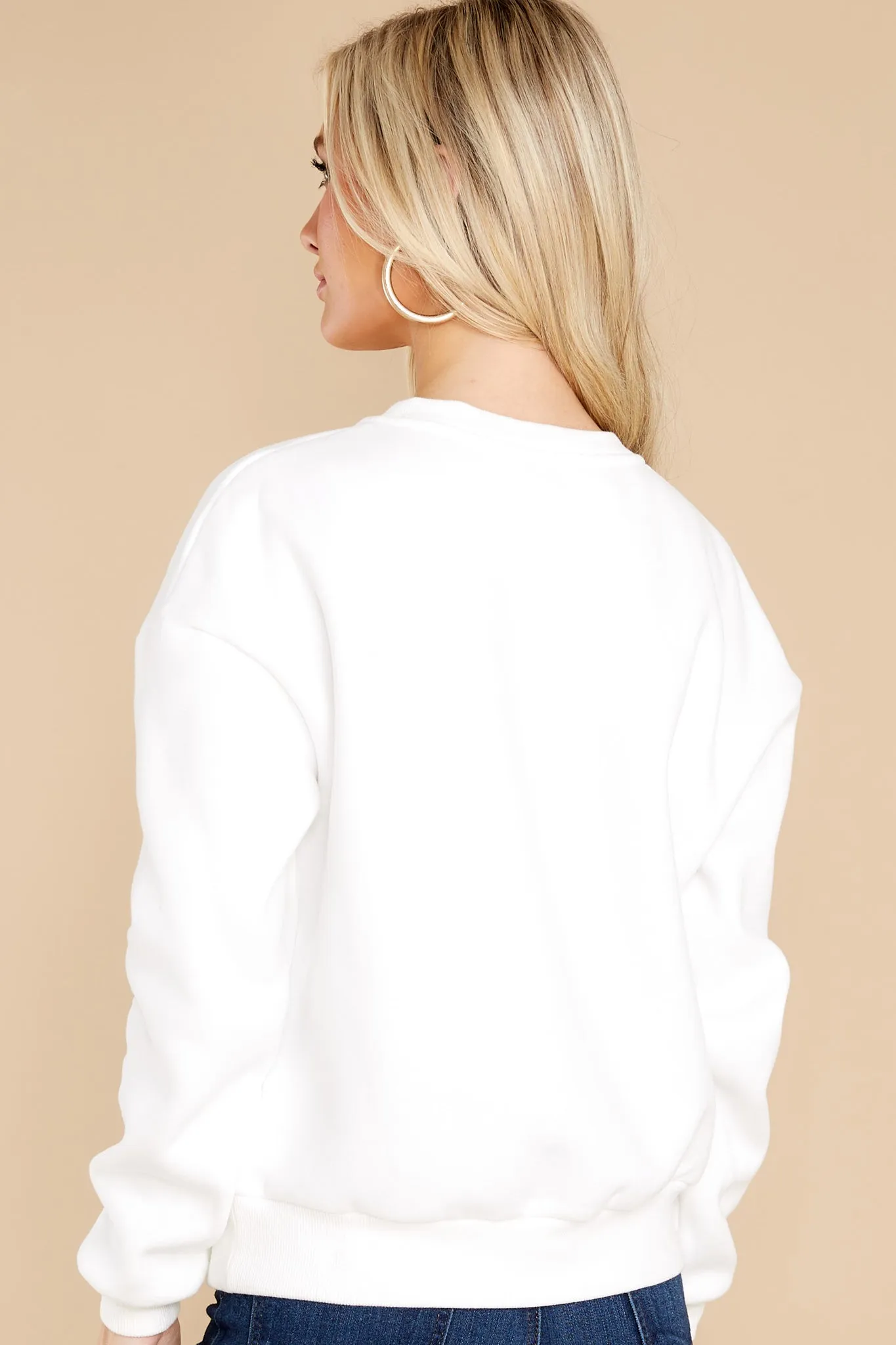 Apres Ski White Sweatshirt