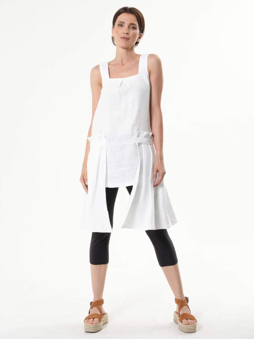 Asymmetric Linen Tunic Top