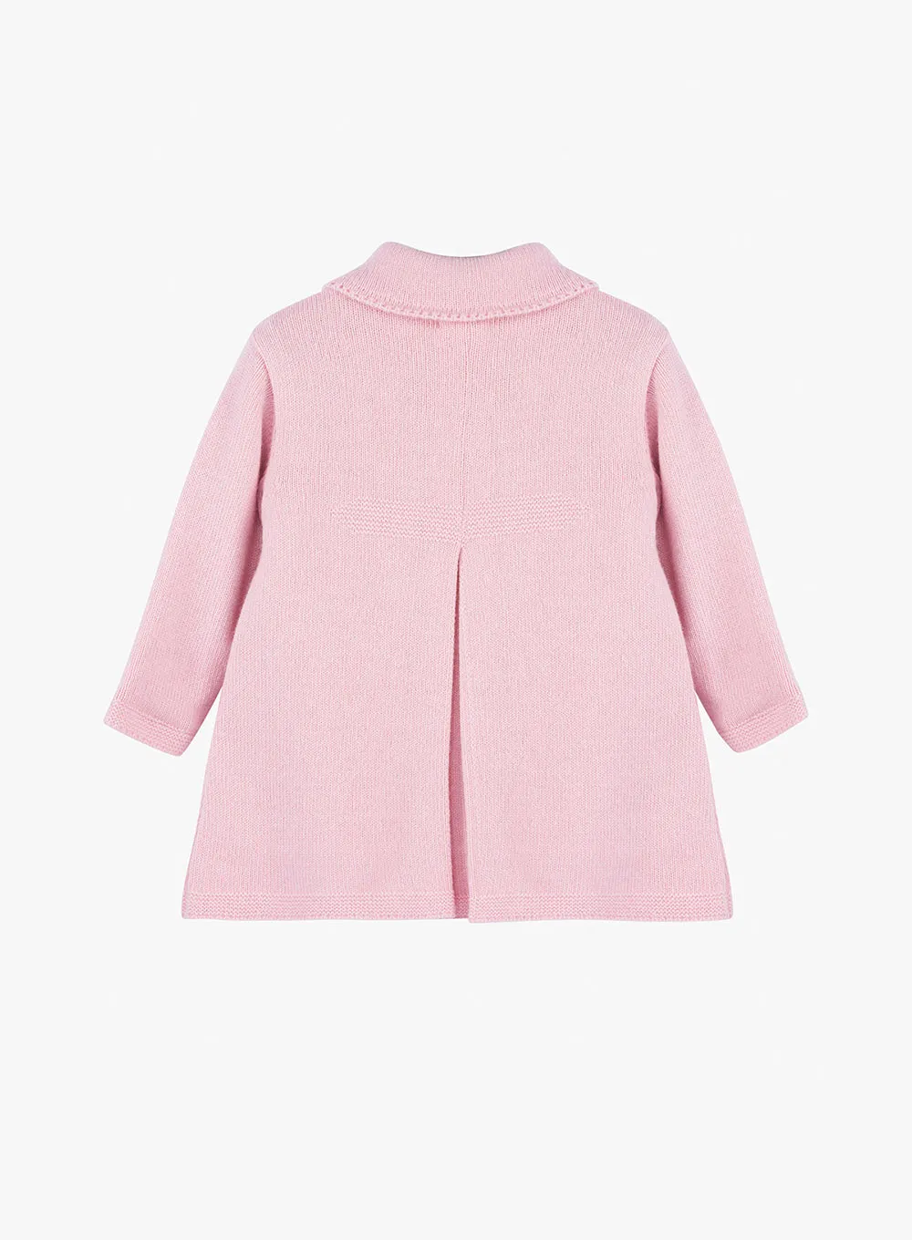 Baby Alexandra Knitted Coat in Pale Pink