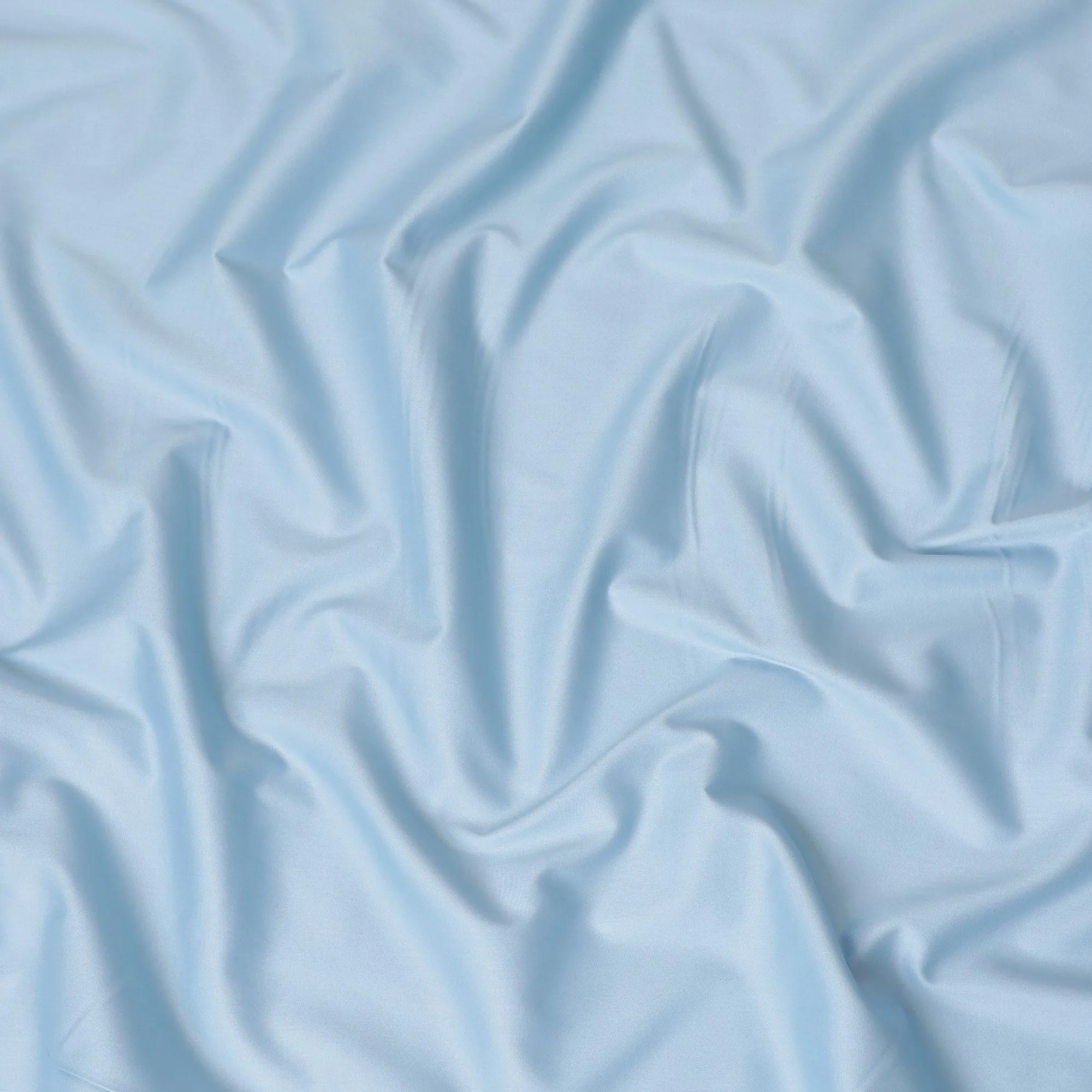 Baby blue plain premium 100% Swiss cotton shirting fabric-D13086