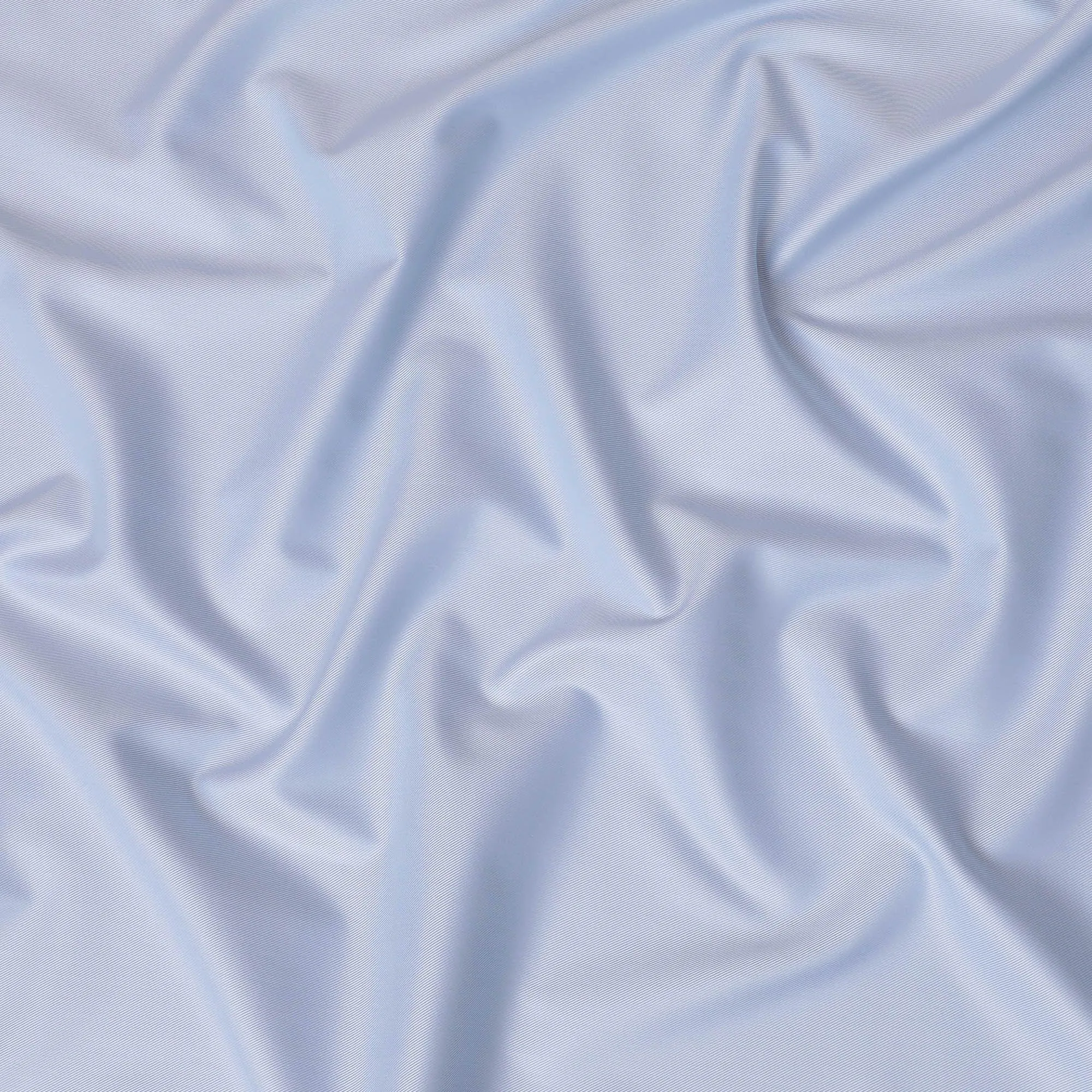 Baby blue plain Premium pure 100% Swiss cotton shirting fabric in twill weave-D14687