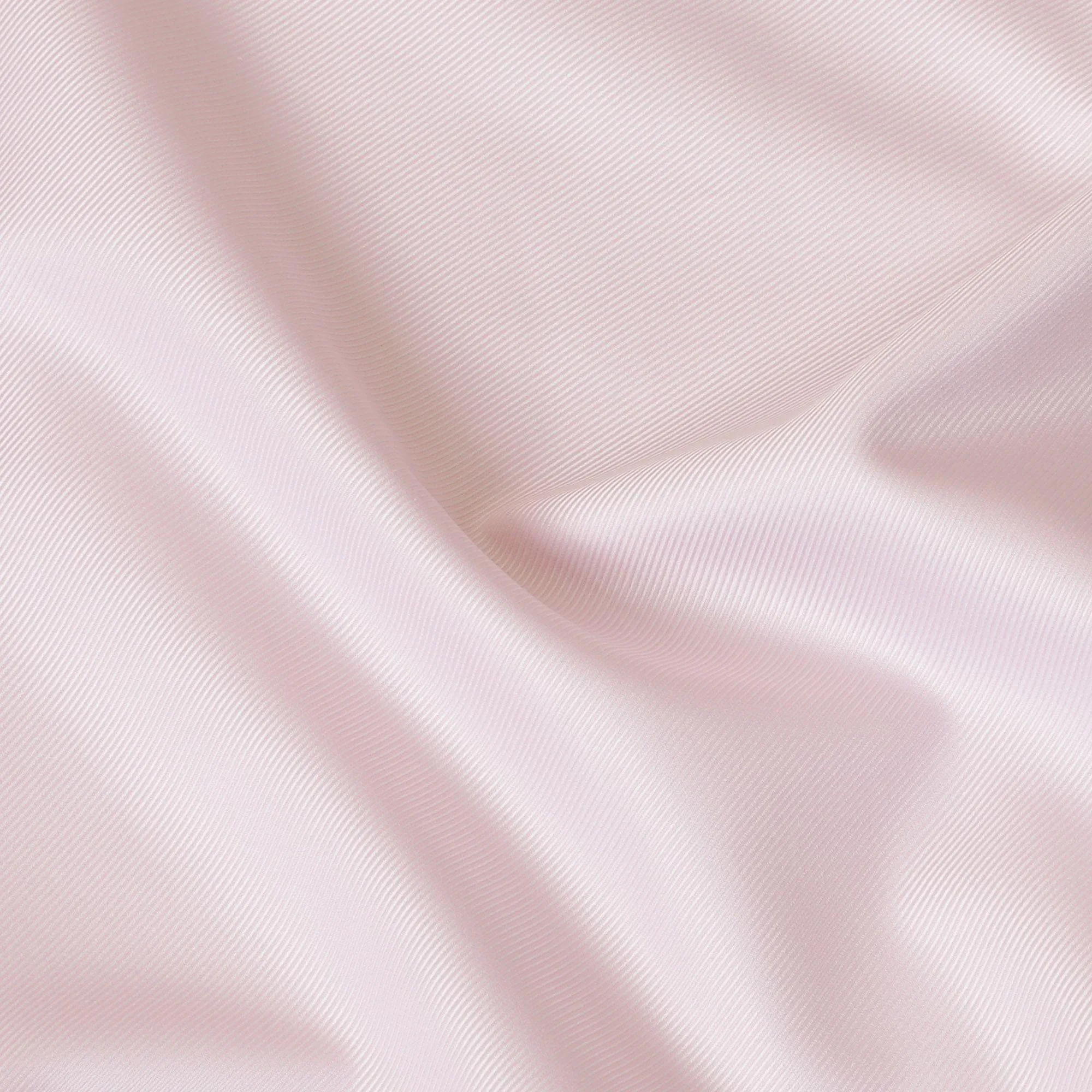 Baby pink plain twill weave blended cotton shirting-D8510