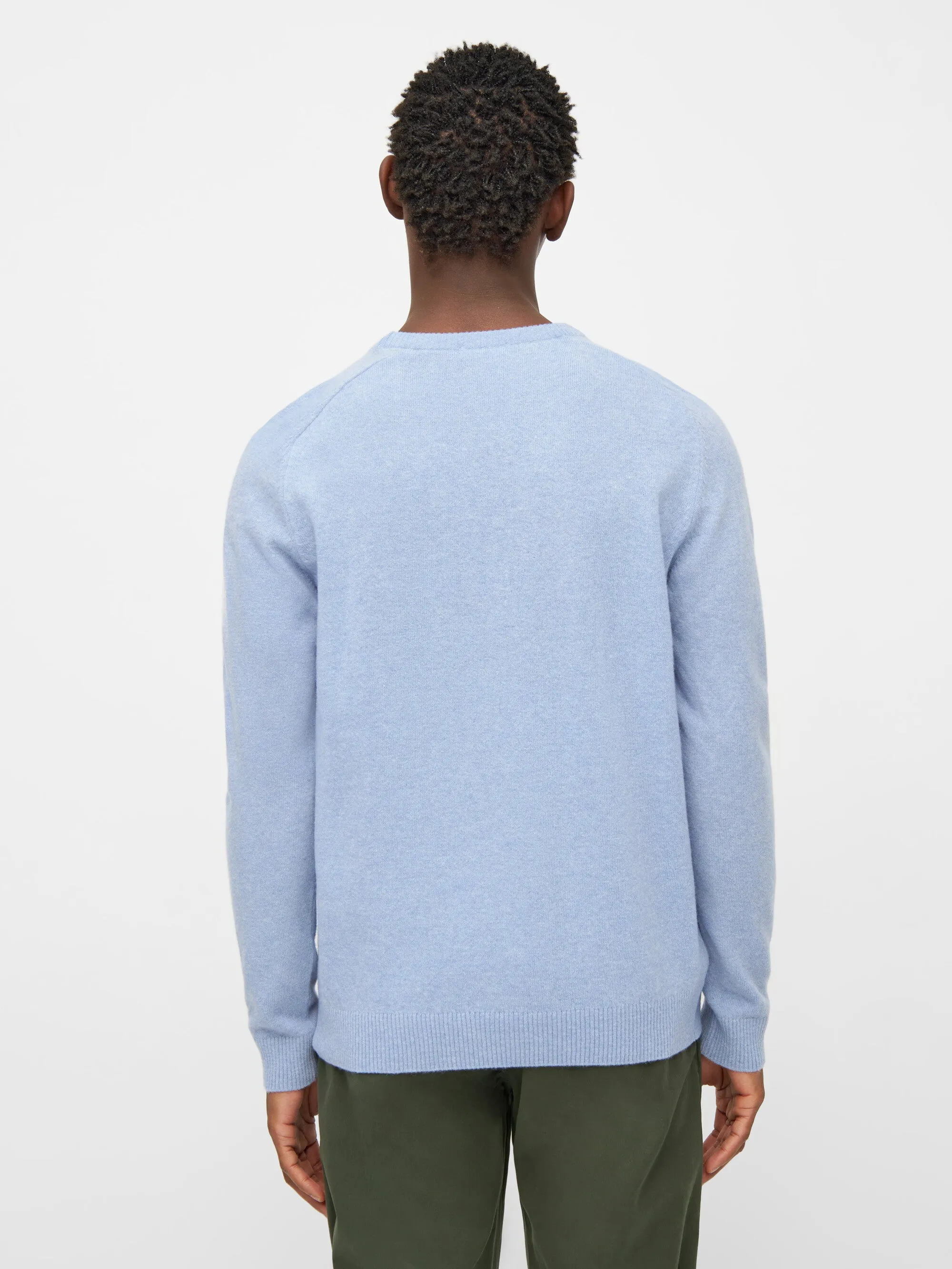 Basic o-neck knit - Asley Blue