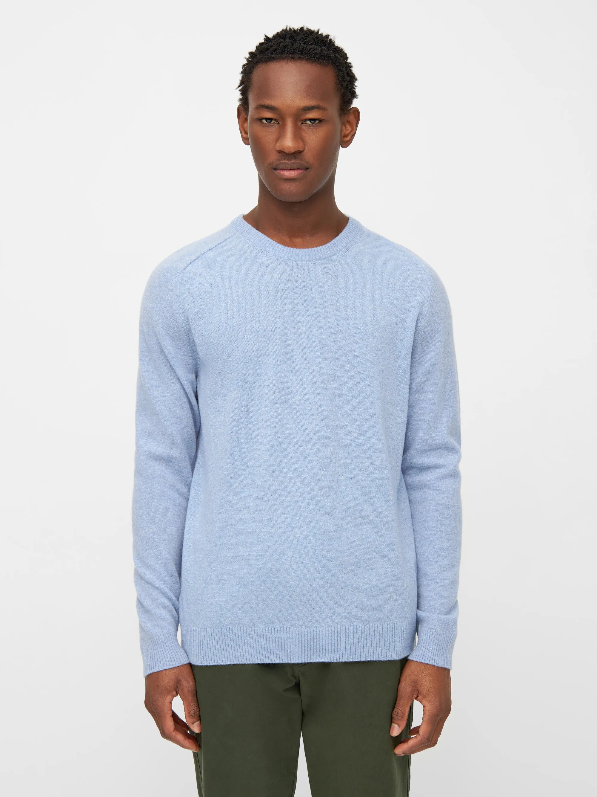 Basic o-neck knit - Asley Blue