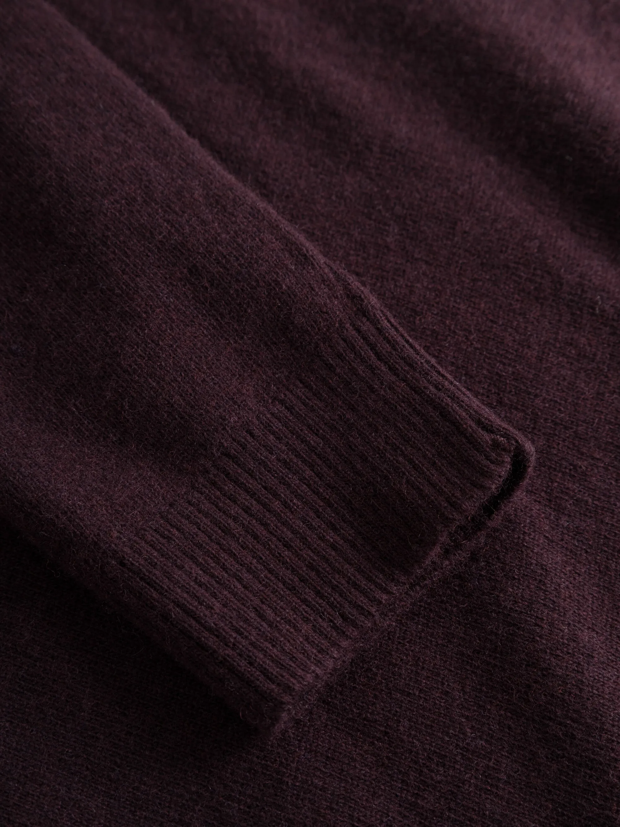 Basic o-neck knit - Deep Mahogany