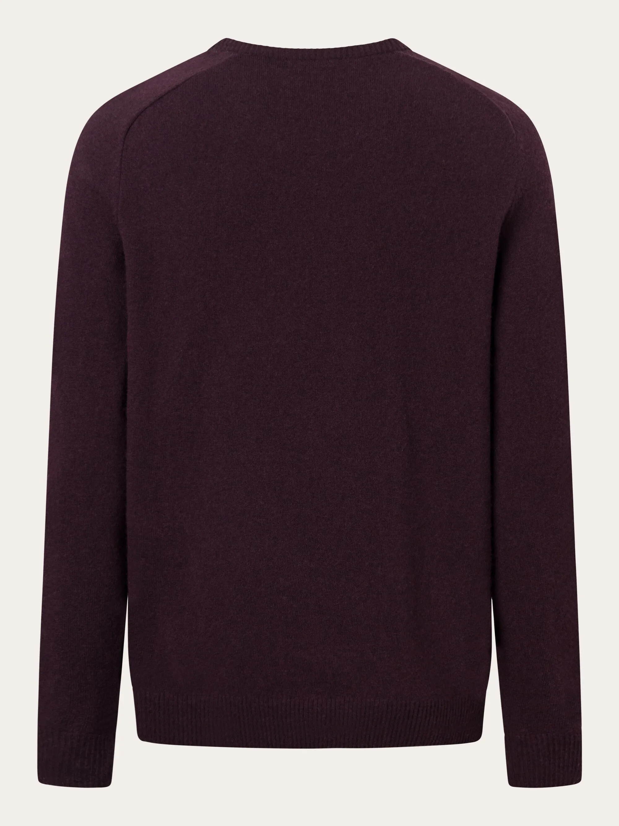 Basic o-neck knit - Deep Mahogany