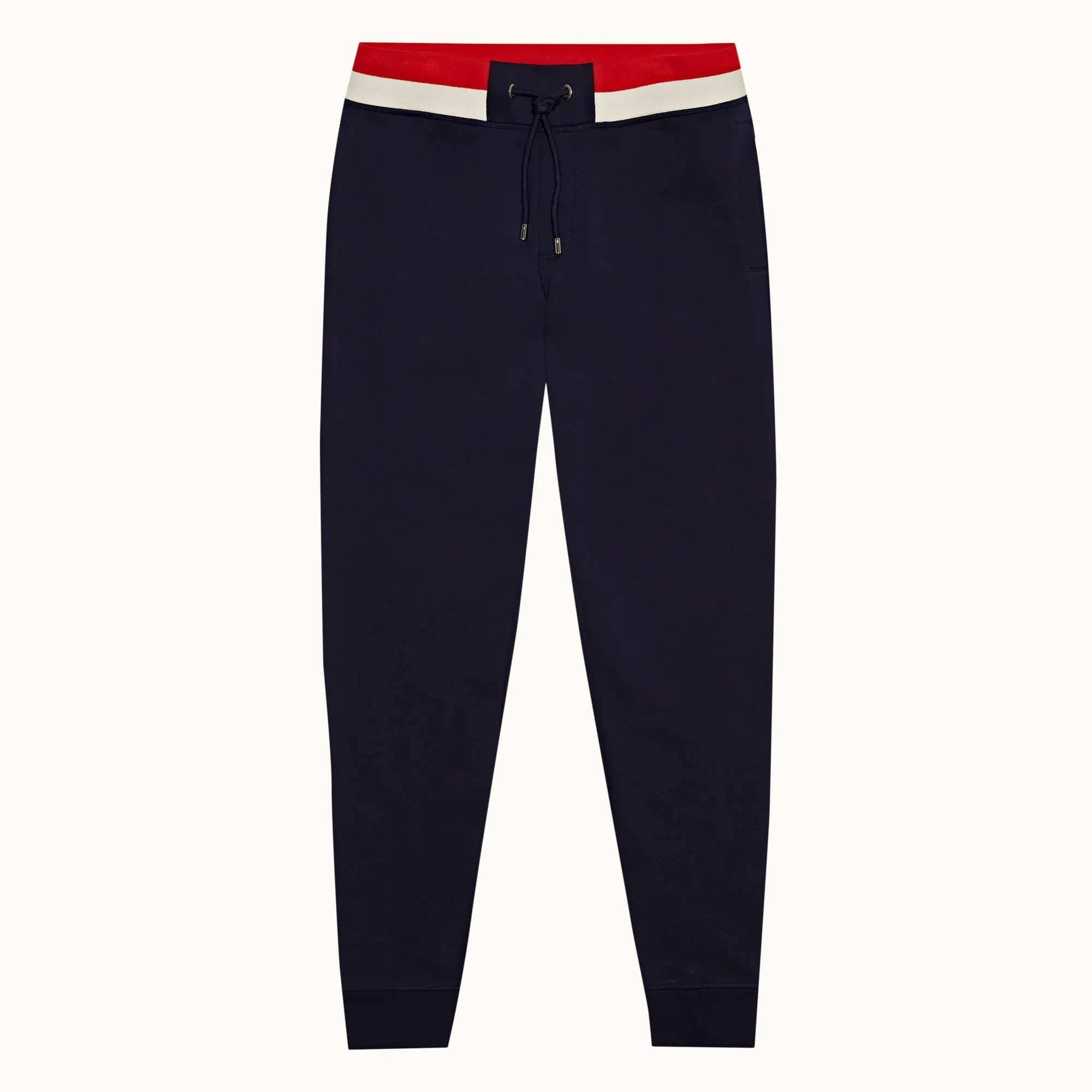 Beagi Stripe Rib Classic Fit Cotton Sweatpants