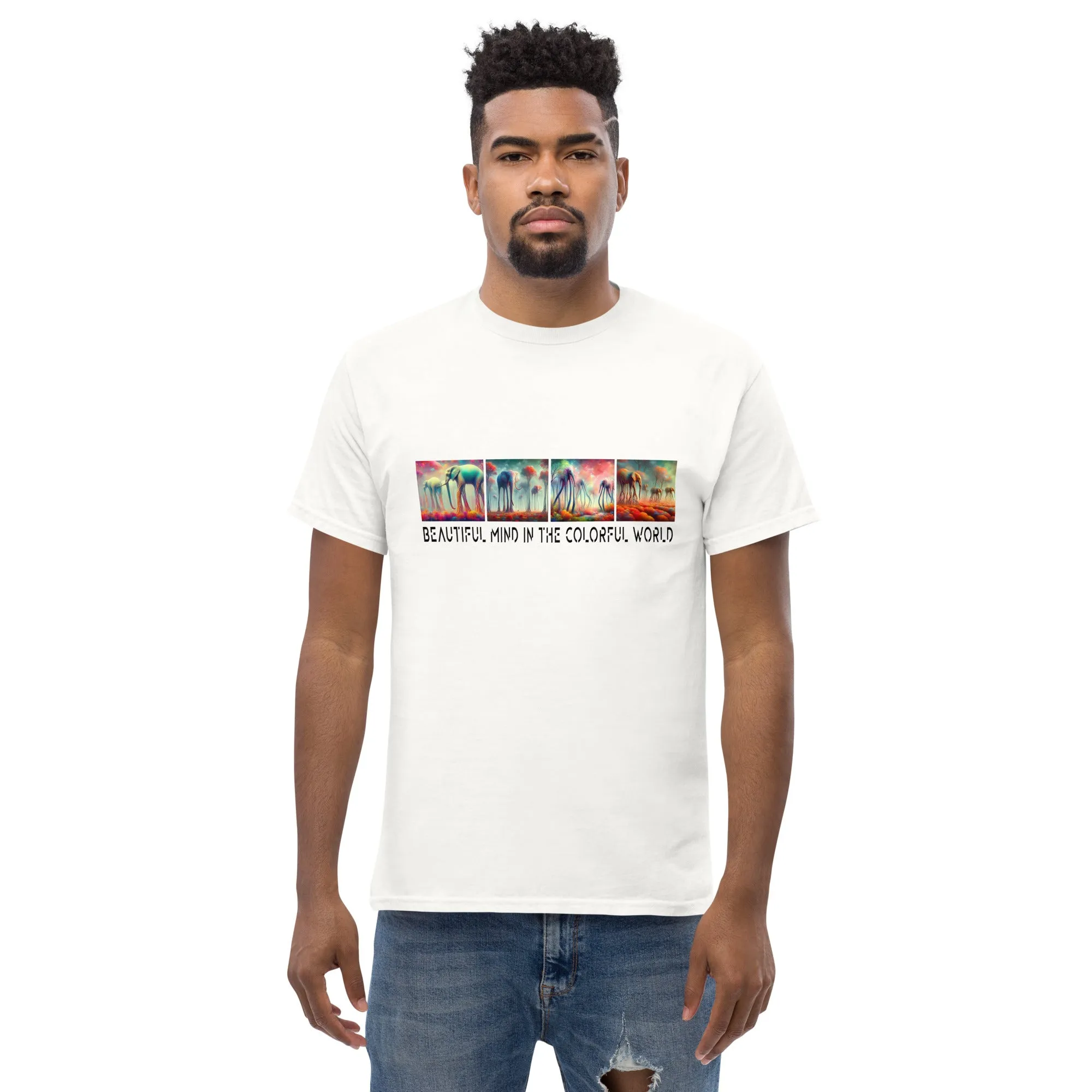 BEAUTIFUL MIND IN THE COLORFUL WORLD Men's classic tee