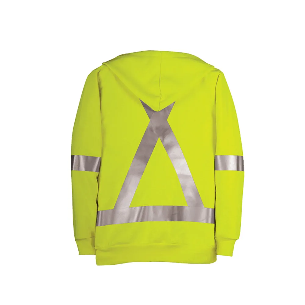 Big Bill® Hi-Vis Wind/Flame Resistant (FR) Sweatshirt W/Detachable Hood - ATPV 27.7 - RT27WP11