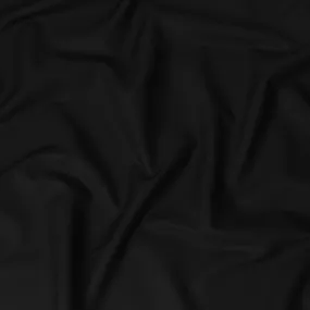 Black Plain Premium pure Swiss 100% cotton shirting fabric-D16605