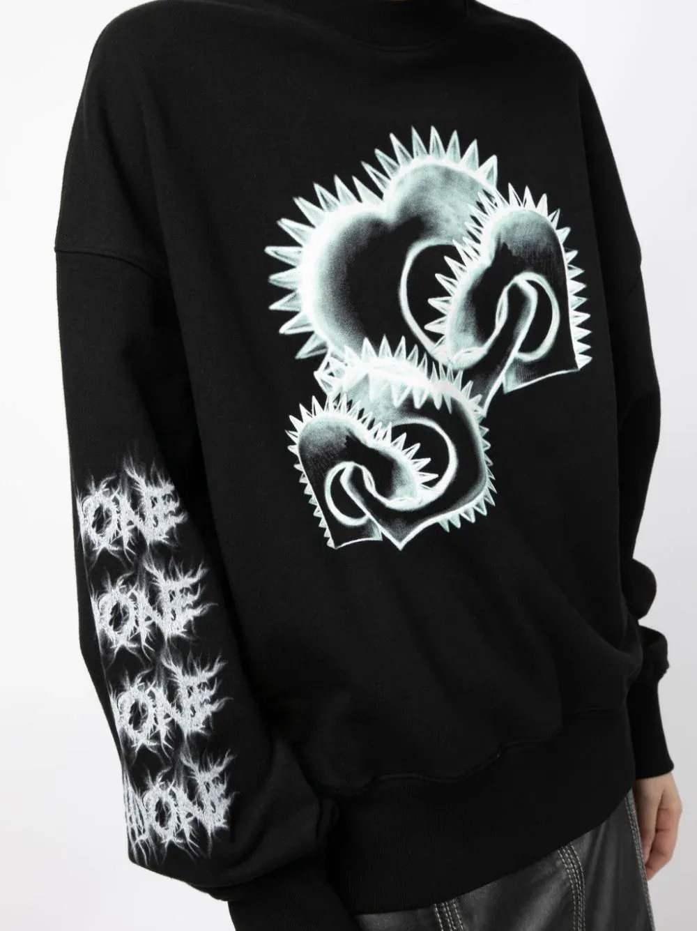 Black Spray Washed Sweatshirt