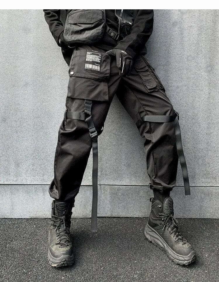 Black Utility Cargo Pants