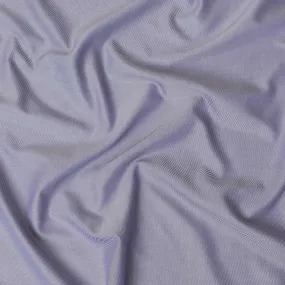 Blue Premium Italian 100% cotton shirting fabric with white print in twill weave-D16480