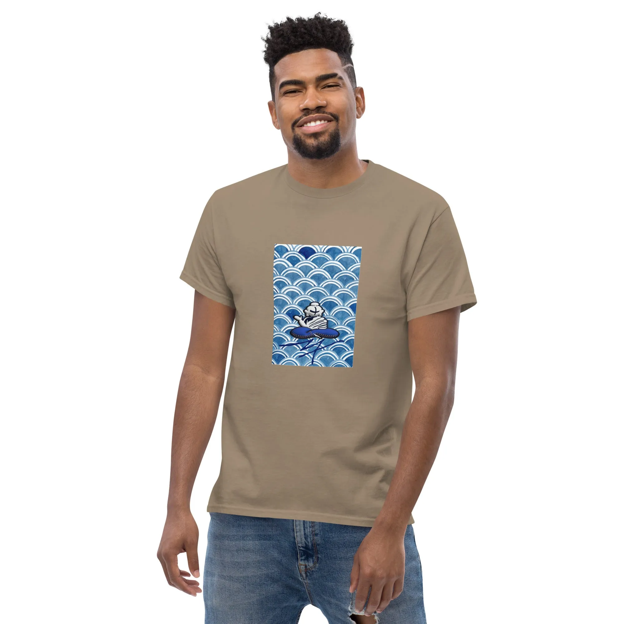 Blue Wave Buddha Men's classic tee