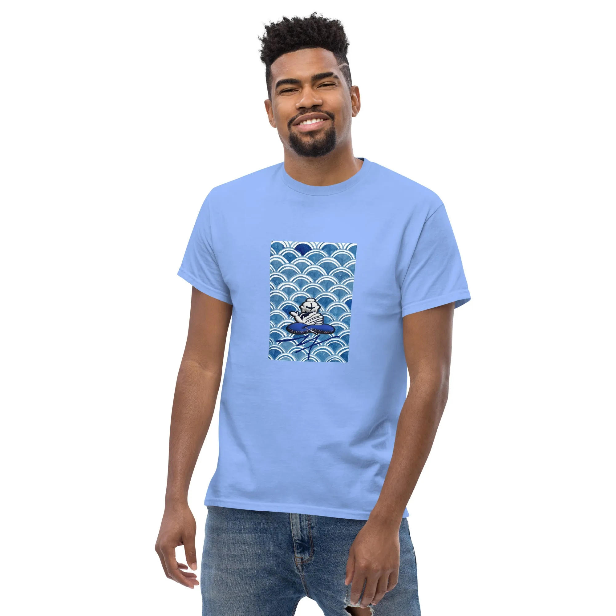 Blue Wave Buddha Men's classic tee