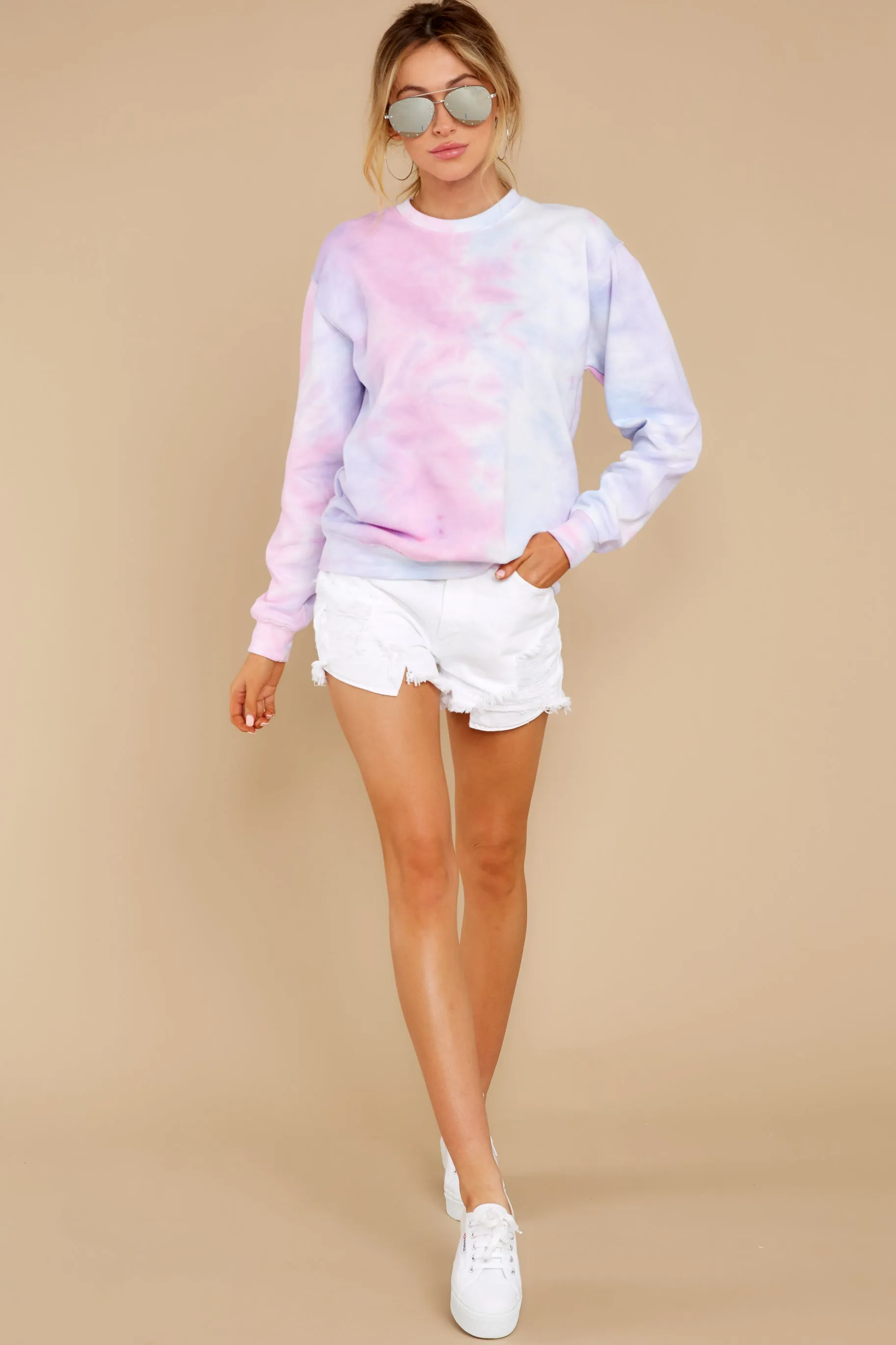 Blur The Lines Bubble Berry Tie Dye Sweatshirt