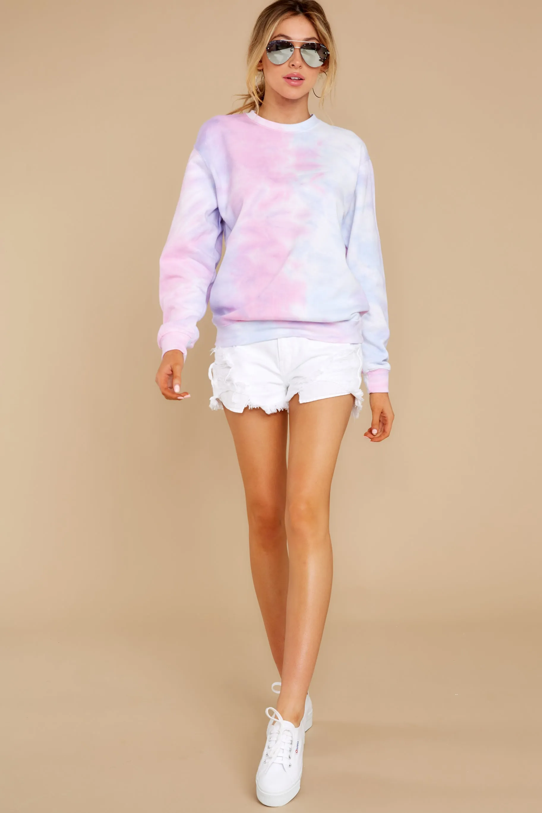 Blur The Lines Bubble Berry Tie Dye Sweatshirt