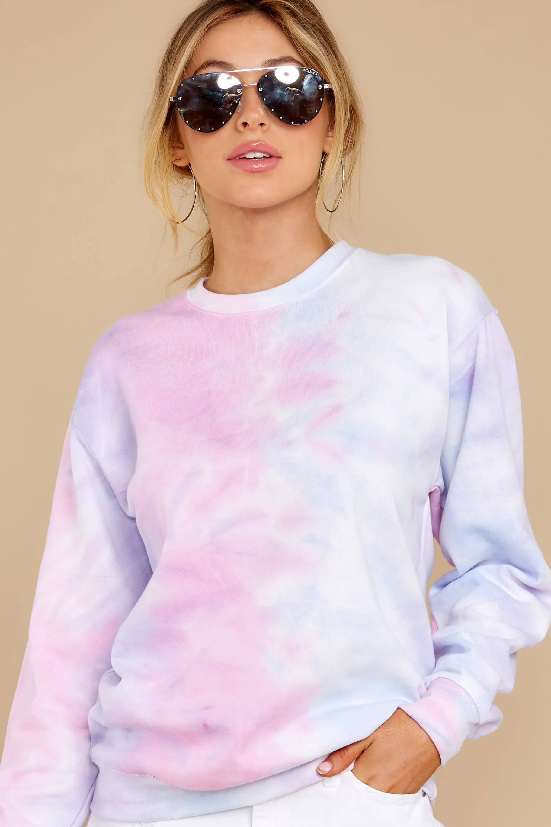 Blur The Lines Bubble Berry Tie Dye Sweatshirt