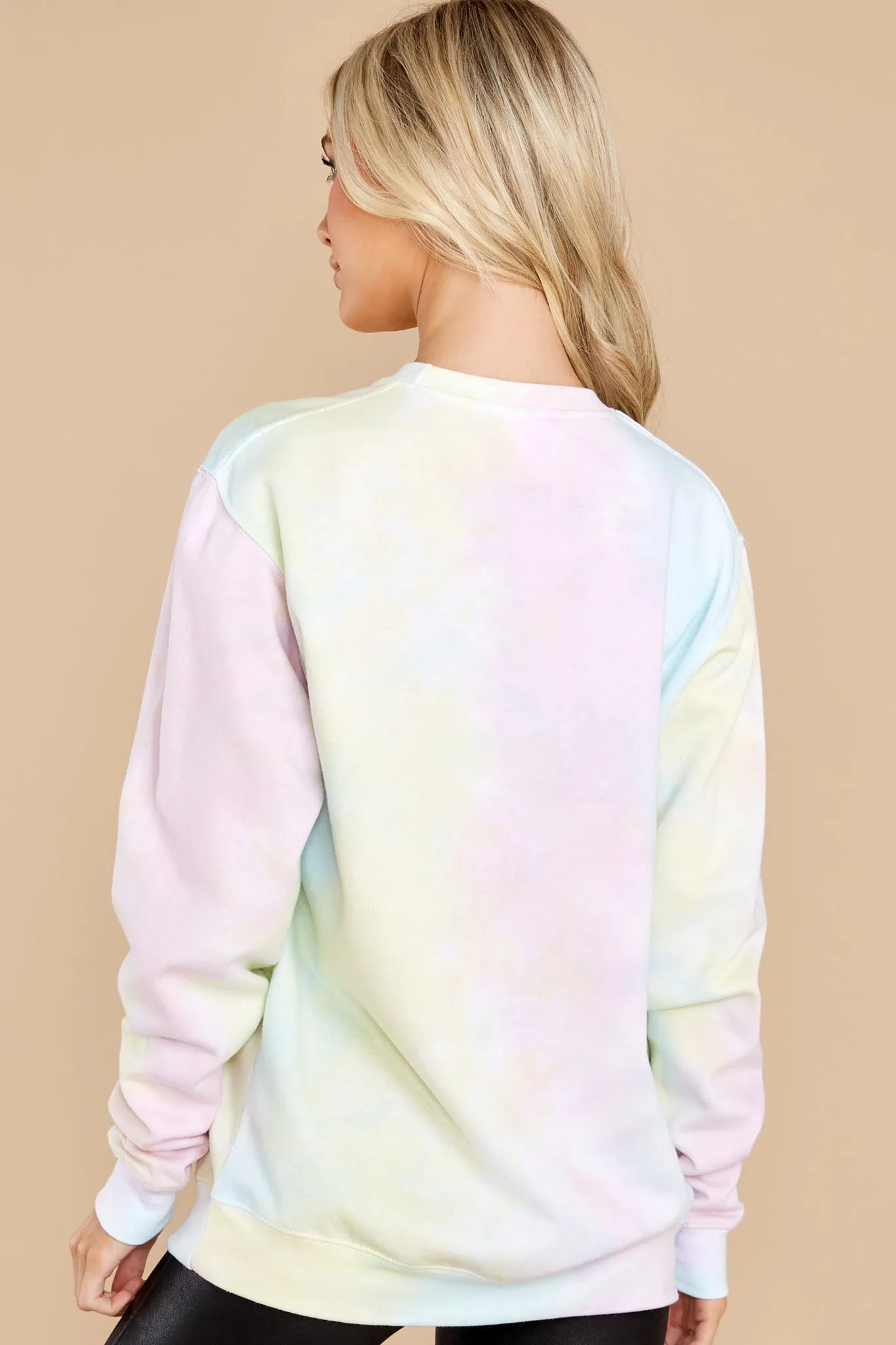 Blur The Lines Sweet Confetti Tie Dye Sweatshirt