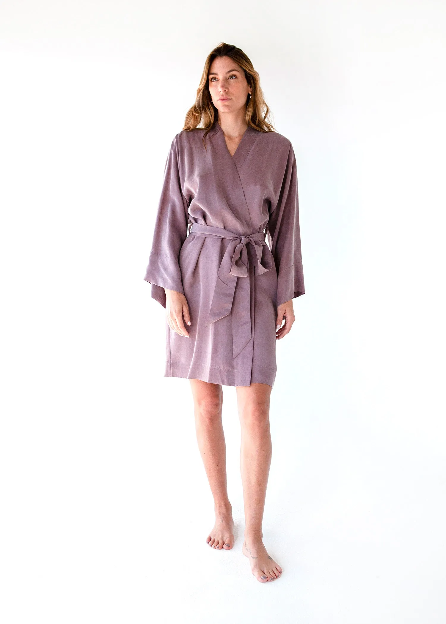 Blush Mini Kimono Robe