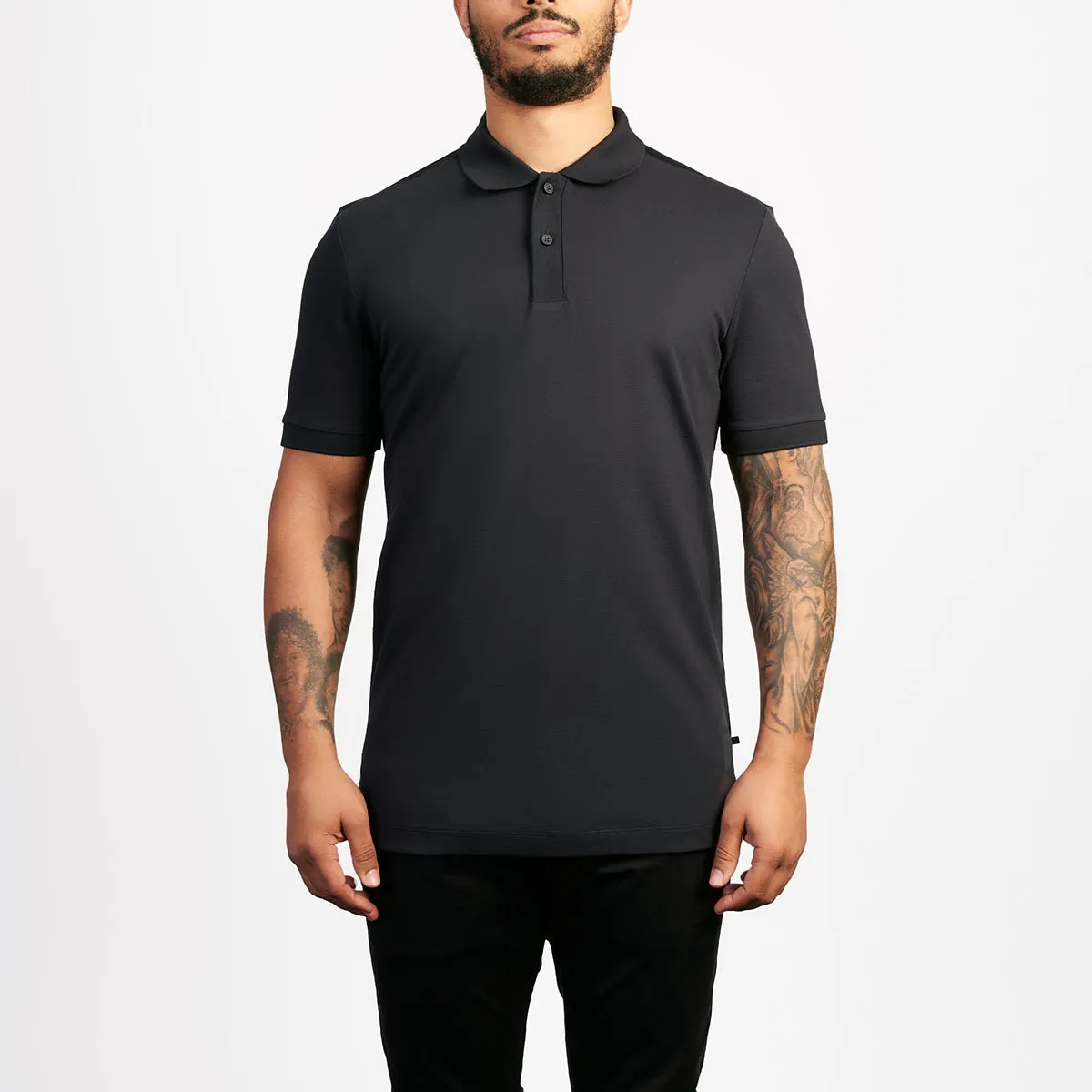 BOSS Parlay 128_P Polo Shirt in Black