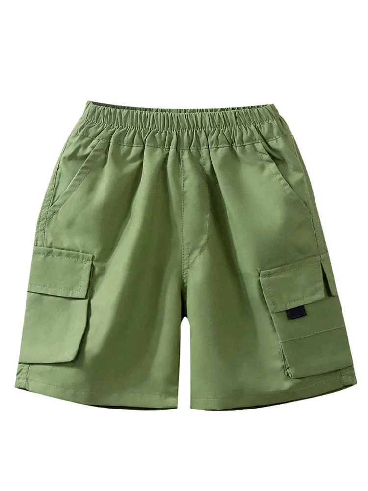 Boys Summer Casual Fashion Cargo Pants Comfortable Breathable Loose Sports Teen Shorts Spring Summer Children Casual Short Pants