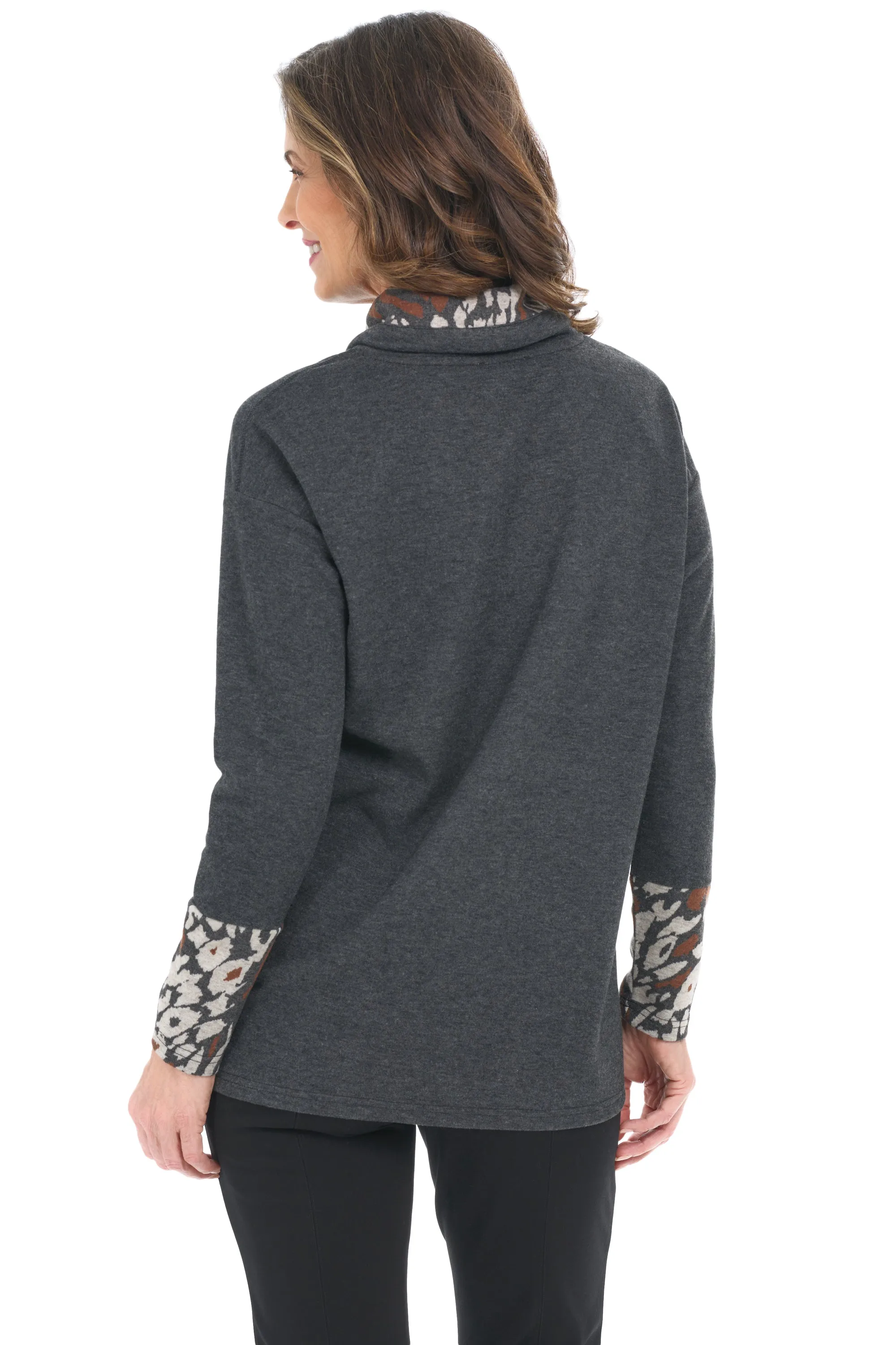 Brushed Heather Jacquard Tunic