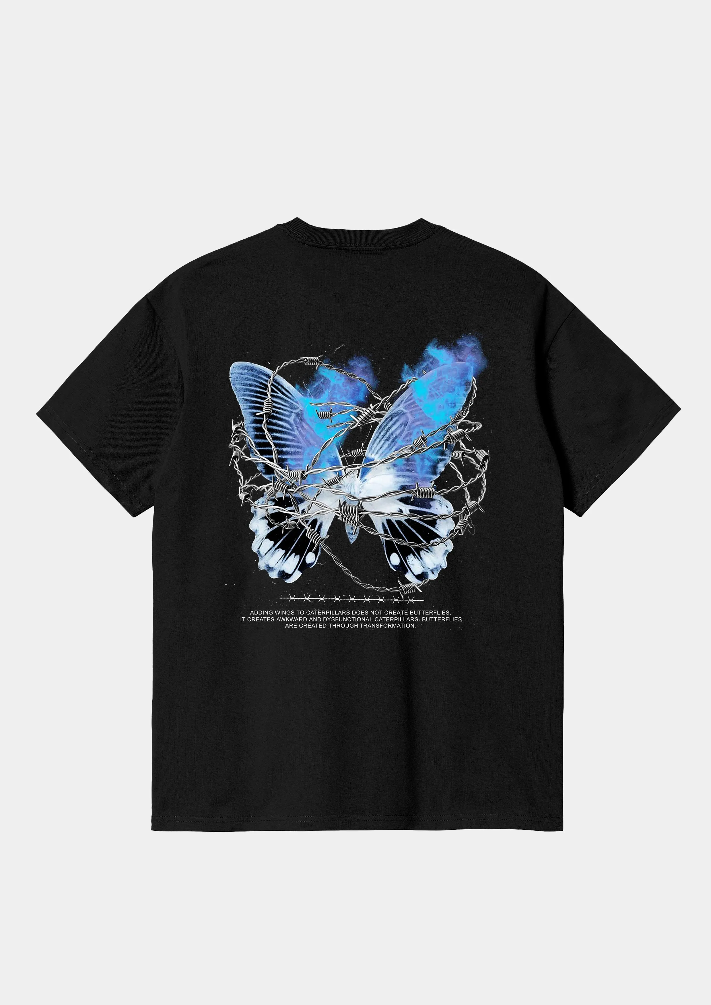 Butterfly Effect 240GSM Oversized Tee - Black