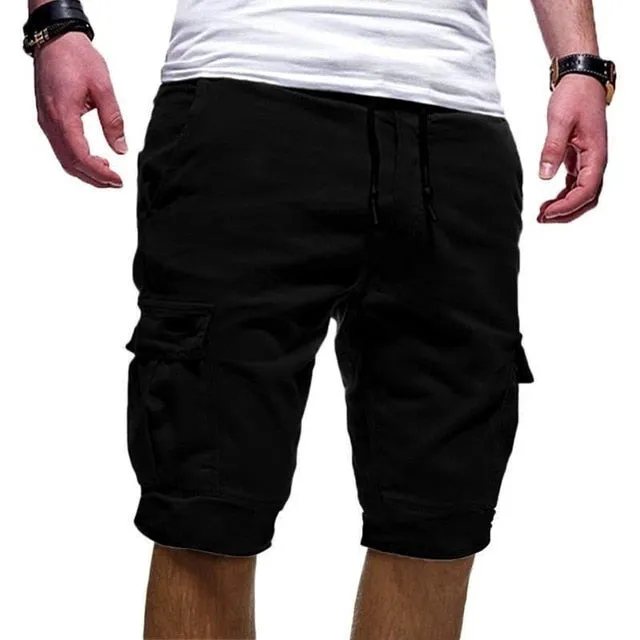 Cargo Shorts Men Summer Multi-pocket Boardshorts Breathable Male Casual Shorts Comfortable Fitness Mens Short Pants Bodybuilding