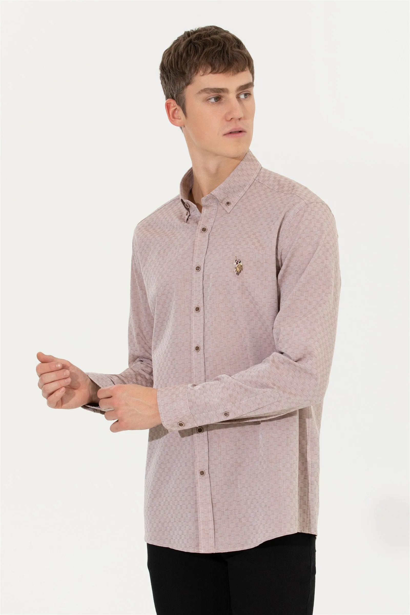 CHEMISE HOLMAN MARRON CHAMEAU - 1461606VR015