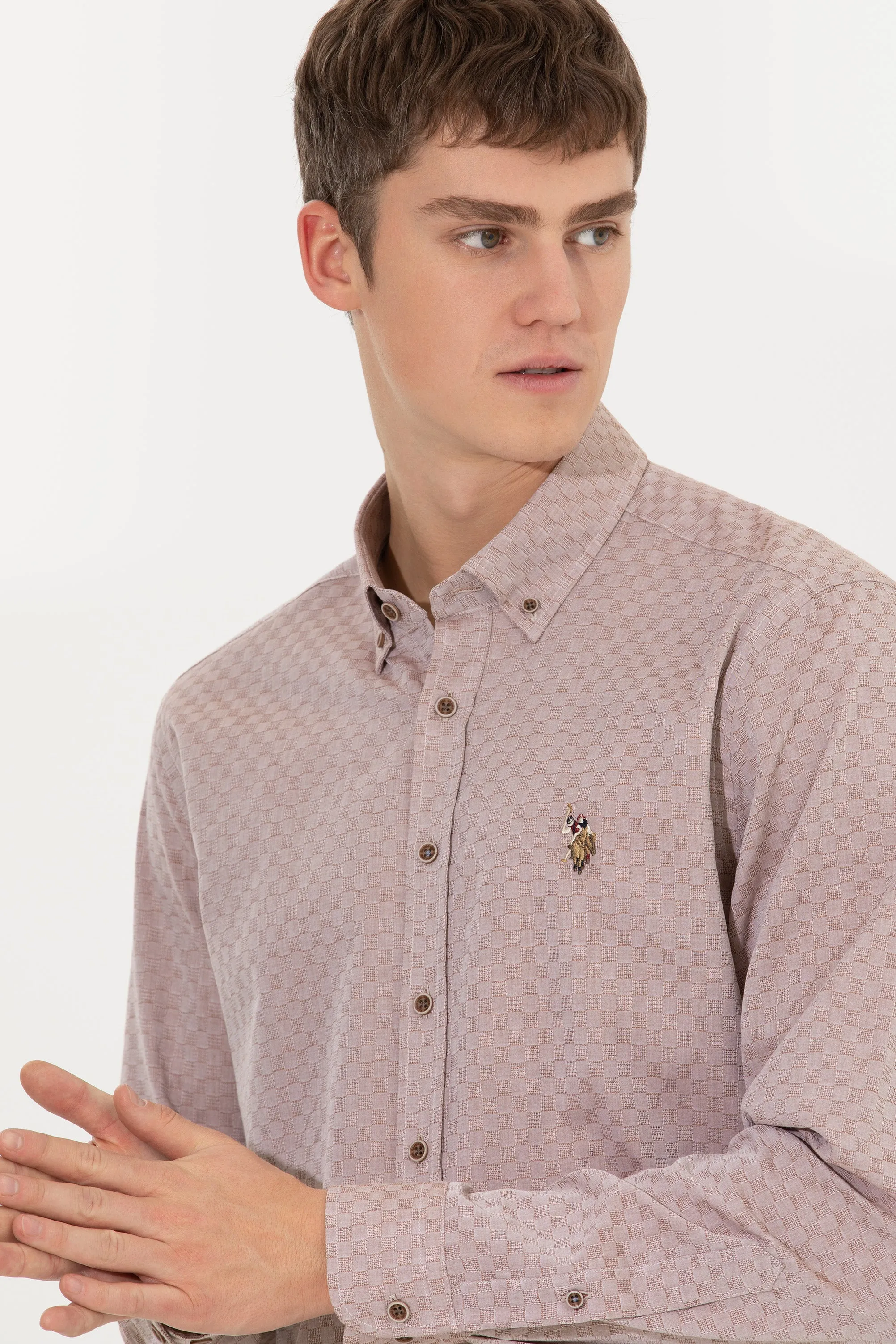 CHEMISE HOLMAN MARRON CHAMEAU - 1461606VR015