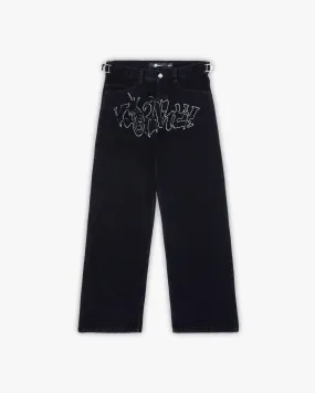 CHENILLE HAVOC DENIM BLACK / WHITE