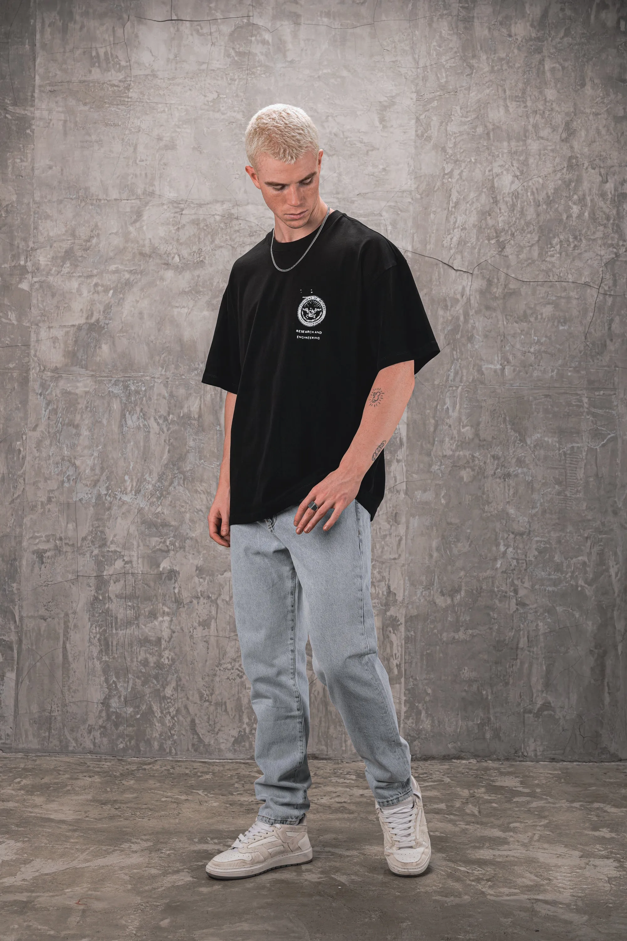 Classified 240GSM Oversized Tee - Black