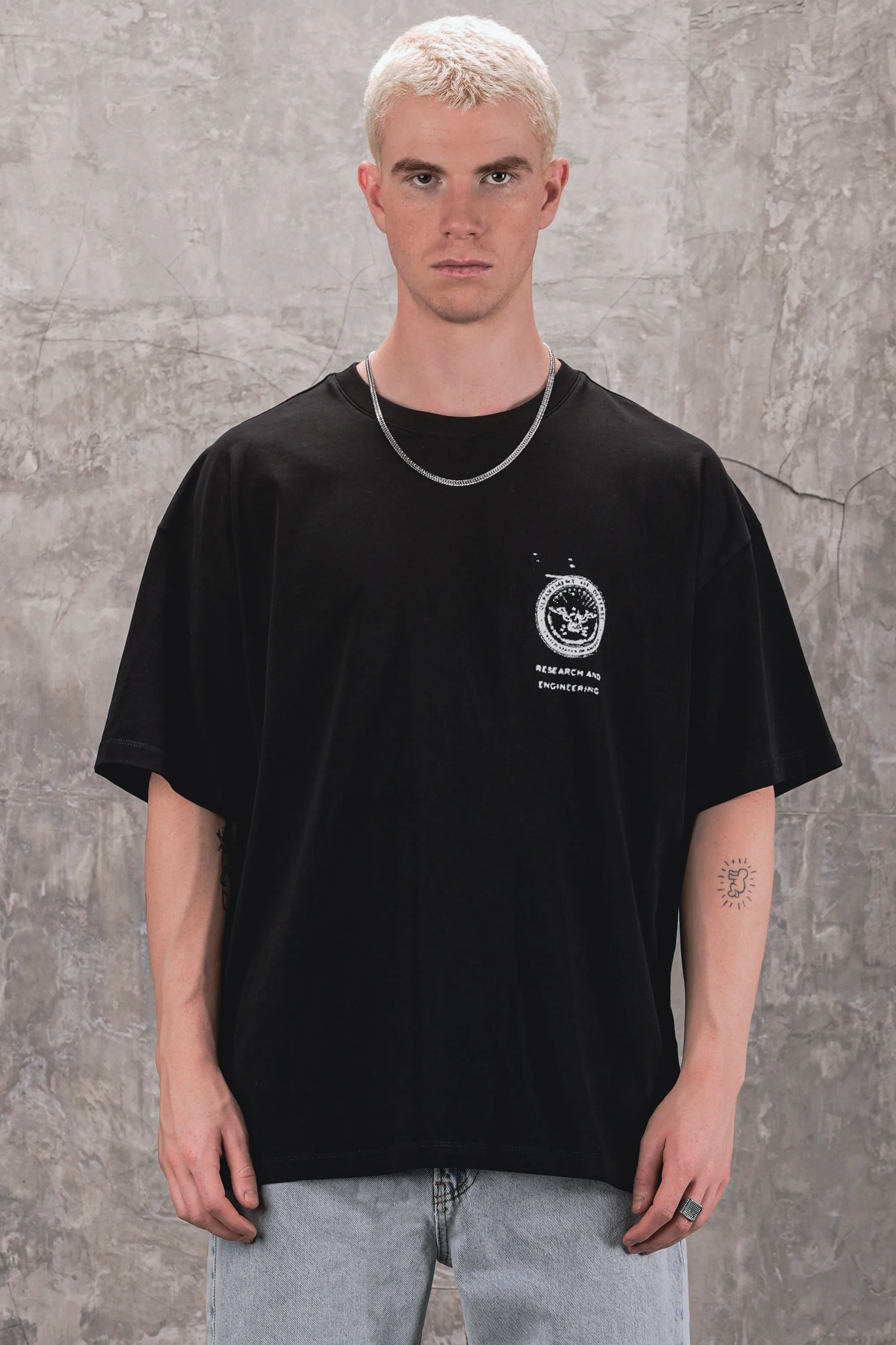 Classified 240GSM Oversized Tee - Black