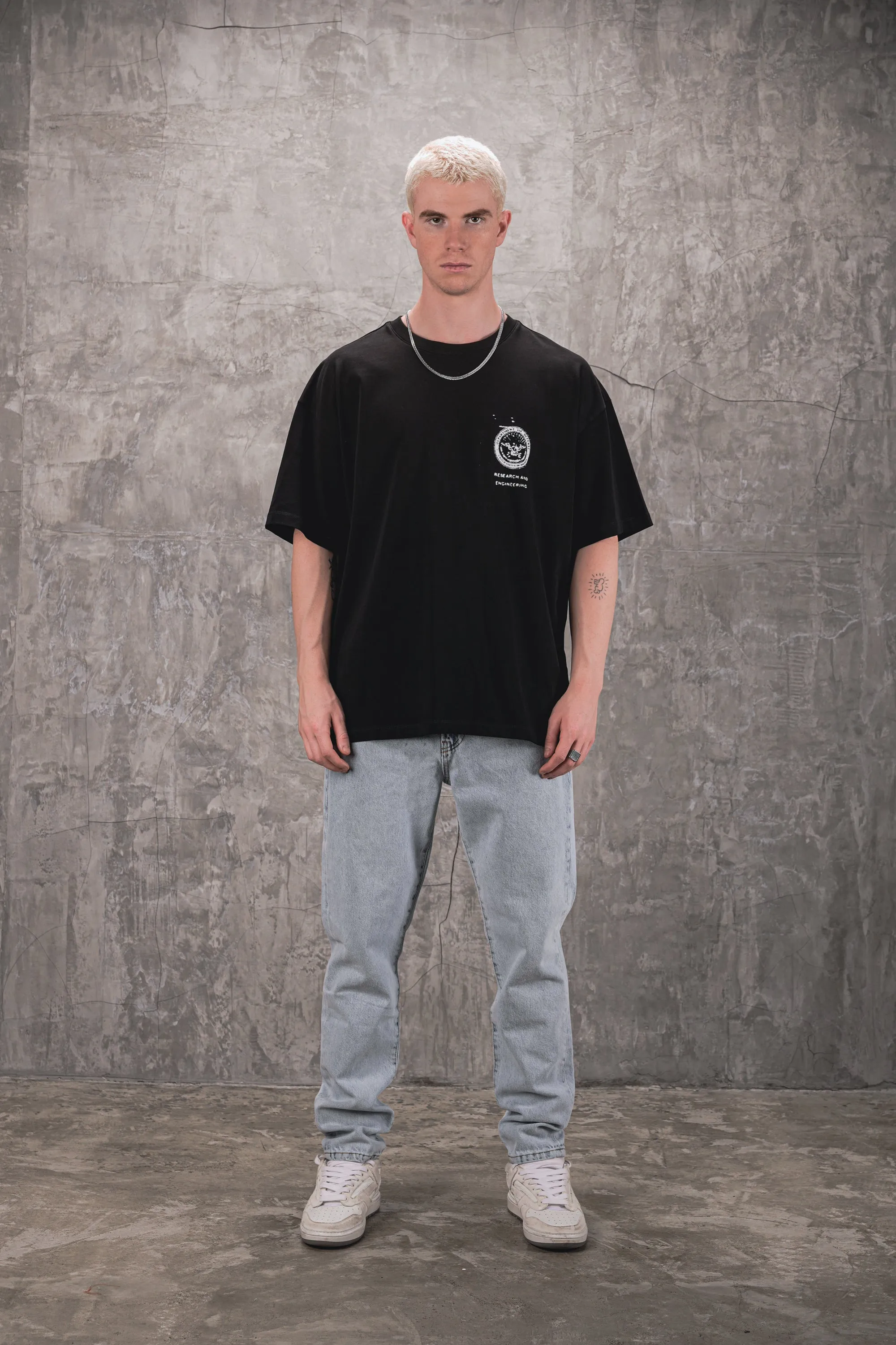 Classified 240GSM Oversized Tee - Black