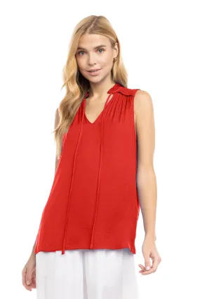 Daniela V-Neck Shoulder Smock Top