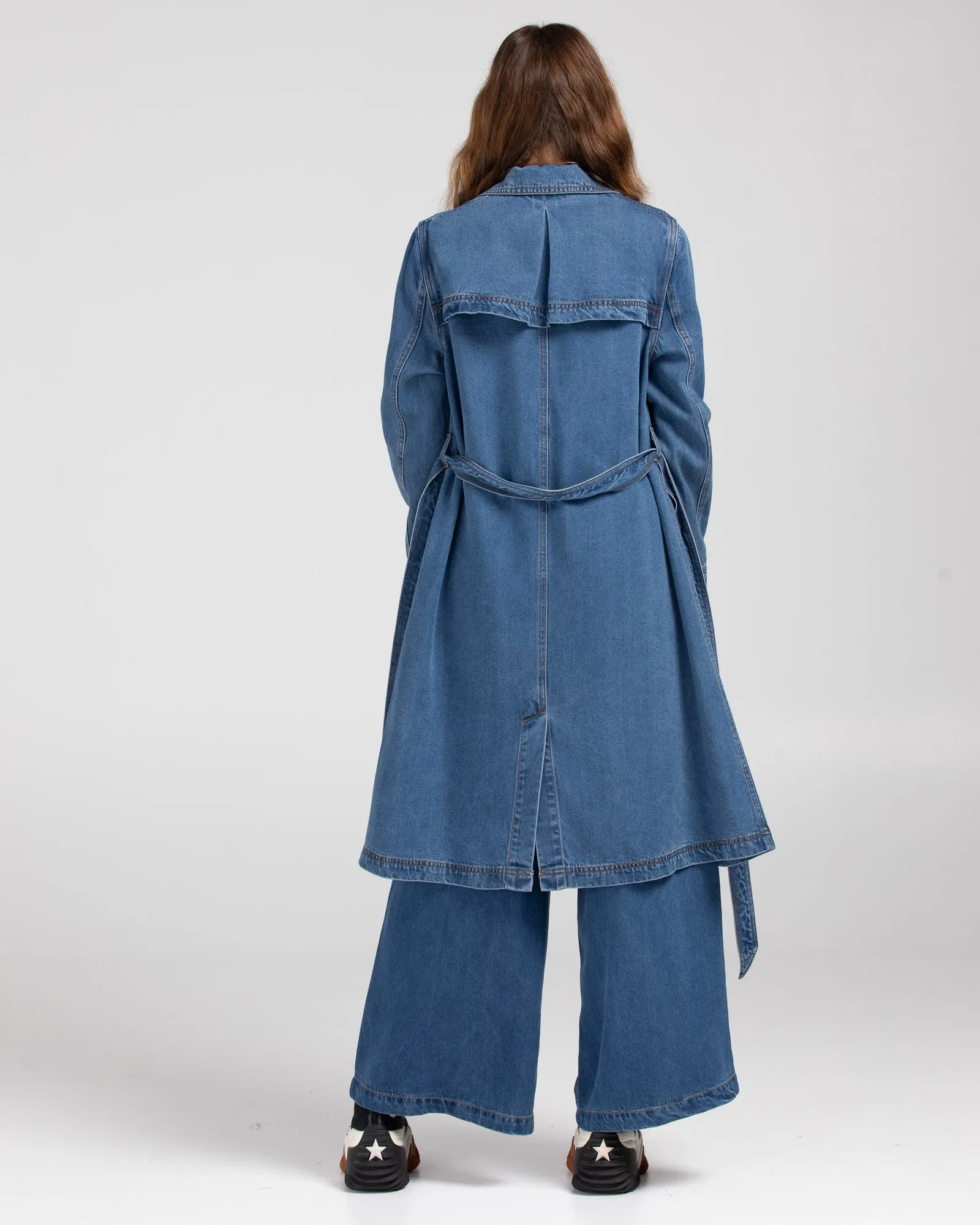 Denim Trench Coat - Brando Denim